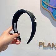 Chanel Headband Leather Black/White 22734 - 6