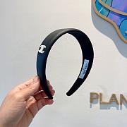 Chanel Headband Leather Black/White 22734 - 4
