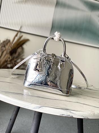 LV Ski Alma BB Silver Monogram Embossed Canvas M26335 - 23.5x17.5x11.5cm