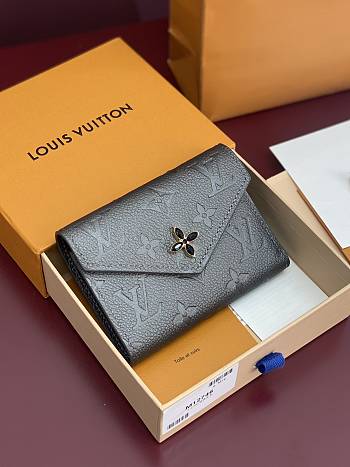 LV Ski Victorine Wallet Monogram Empreinte Leather Gun Metal - 12x9.5x2.5cm