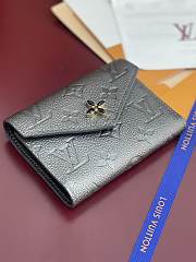 LV Ski Victorine Wallet Monogram Empreinte Leather Gun Metal - 12x9.5x2.5cm - 5