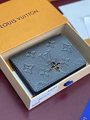 LV Ski Business Card Holder Monogram Empreinte Leather Gun Metal - 10.5x8x1cm - 5