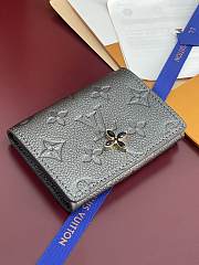 LV Ski Business Card Holder Monogram Empreinte Leather Gun Metal - 10.5x8x1cm - 4