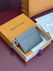 LV Ski Charms Card Holder Monogram Empreinte Leather Gun Metal - 10.2x7.3x0.3cm - 1