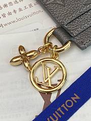 LV Ski Charms Card Holder Monogram Empreinte Leather Gun Metal - 10.2x7.3x0.3cm - 6