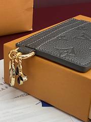 LV Ski Charms Card Holder Monogram Empreinte Leather Gun Metal - 10.2x7.3x0.3cm - 4