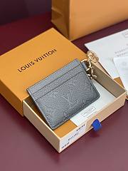 LV Ski Charms Card Holder Monogram Empreinte Leather Gun Metal - 10.2x7.3x0.3cm - 3
