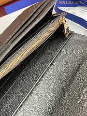 LV Ski Sarah Wallet Monogram Empreinte Leather Gun Metal M12172 - 19x10.5x2.5cm - 3