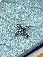 LV Ski Business Card Holder Monogram Empreinte Leather Azur Frost - 10.5x8x1cm - 4