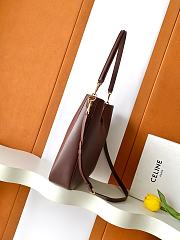 Celine Medium Camille 16 Soft Bag In Smooth Calfskin Chestnut - 36x29.5x7cm - 3
