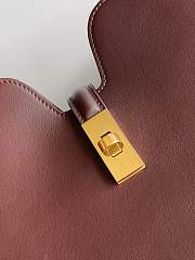 Celine Medium Camille 16 Soft Bag In Smooth Calfskin Chestnut - 36x29.5x7cm - 4