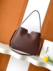 Celine Medium Camille 16 Soft Bag In Smooth Calfskin Chestnut - 36x29.5x7cm - 5