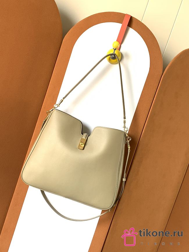 Celine Medium Camille 16 Soft Bag In Smooth Calfskin Beige - 36x29.5x7cm - 1