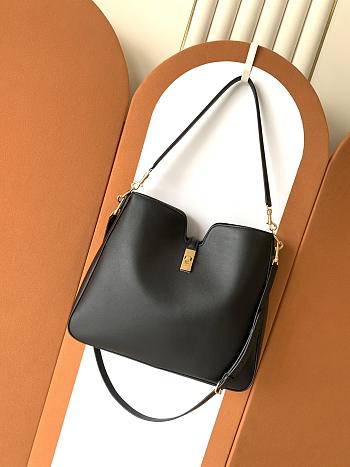 Celine Medium Camille 16 Soft Bag In Smooth Calfskin Black - 36x29.5x7cm