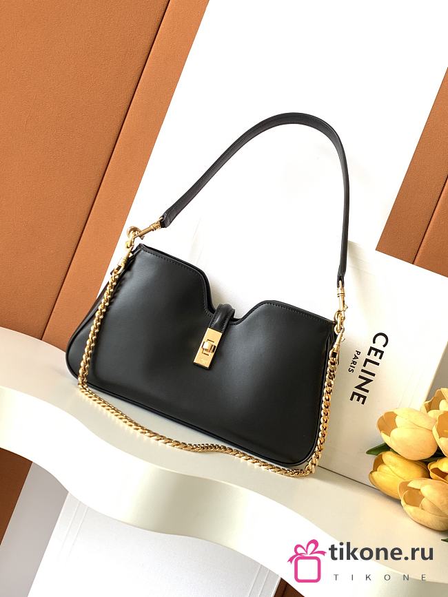 Celine Shoulder Camille 16 Soft In Smooth Calfskin Black - 27x1x4cm - 1