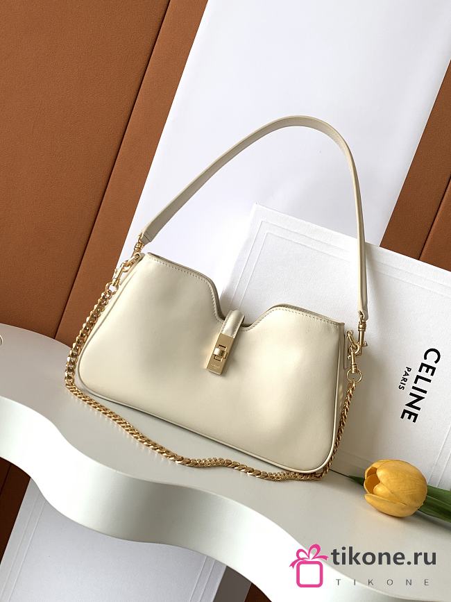 Celine Shoulder Camille 16 Soft In Smooth Calfskin White - 27x1x4cm - 1