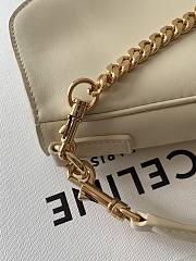 Celine Shoulder Camille 16 Soft In Smooth Calfskin White - 27x1x4cm - 4