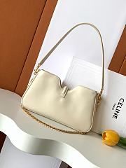 Celine Shoulder Camille 16 Soft In Smooth Calfskin White - 27x1x4cm - 3