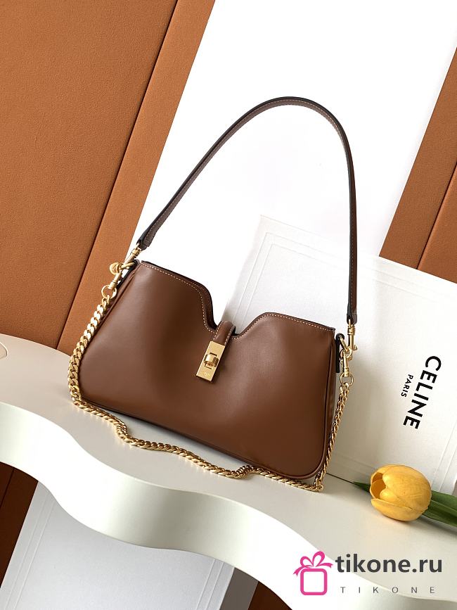 Celine Shoulder Camille 16 Soft In Smooth Calfskin Brown - 27x1x4cm - 1