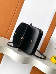 Celine Duo Wallet On Strap In Shiny Calfskin Black - 20x13x6cm - 5