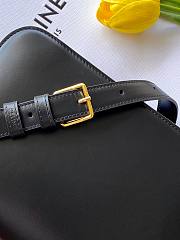 Celine Classique Triomphe Bag In Shiny Calfskin Black Gold - 22x15.5x6cm - 6