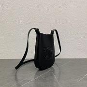 Celine Mobile Pouch Eloise Shoulder Bag Leather Black - 19.5x15x3cm - 5