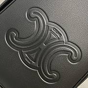 Celine Mobile Pouch Eloise Shoulder Bag Leather Black - 19.5x15x3cm - 4