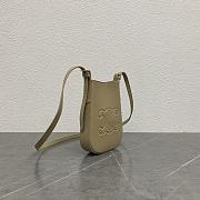 Celine Mobile Pouch Eloise Shoulder Bag Leather Beige - 19.5x15x3cm - 4