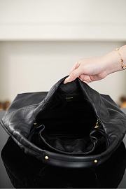 Chanel Maxi Hobo Bag Calfskin & Gold Tone Metal Black - 49x39x11cm - 2