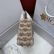 Lady Dior Embroidered Beaded Bag Champagne Crystal Edition - 17x15x7cm - 2