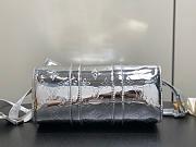 LV Ski Keepall Bandouliere 25 Silver Monogram Embossed Canvas M26903 - 25x15x11cm - 5