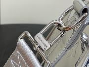 LV Ski Keepall Bandouliere 25 Silver Monogram Embossed Canvas M26903 - 25x15x11cm - 4
