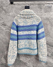 Chanel Vintage Striped Color Blocked Knit Cardigan  - 6