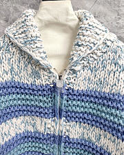 Chanel Vintage Striped Color Blocked Knit Cardigan  - 4