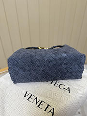 Bottega Veneta Medium Andiamo Intrecciato Suede Graphite - 32x25x11cm - 5