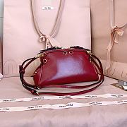 Miumiu Leather Clutch Red 5BF131 - 24x14x8.5cm - 6