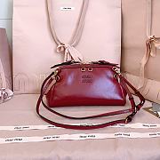 Miumiu Leather Clutch Red 5BF131 - 24x14x8.5cm - 2