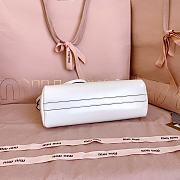 Miumiu Leather Clutch White 5BF131 - 24x14x8.5cm - 6