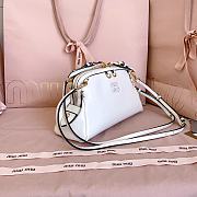 Miumiu Leather Clutch White 5BF131 - 24x14x8.5cm - 3