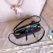 Miumiu Leather Clutch Black 5BF131 - 24x14x8.5cm - 2