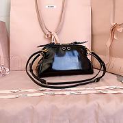 Miumiu Leather Clutch Black 5BF131 - 24x14x8.5cm - 3