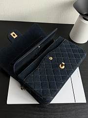 Chanel Classic Flap in Dark Blue Denim - 25cm - 4