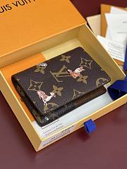 LV Monogram Forest Pocket Organizer M27020 - 11.1x7.5x1cm - 5