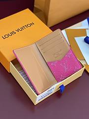 LV Pocket Organizer Monogram Heritage Pink M26839 - 11.1x7.5x1cm - 6