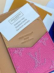 LV Pocket Organizer Monogram Heritage Pink M26839 - 11.1x7.5x1cm - 4