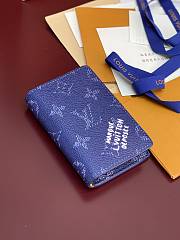 LV Pocket Organizer Monogram Heritage Blue M26841 - 11.1x7.5x1cm - 2