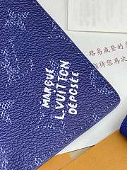 LV Pocket Organizer Monogram Heritage Blue M26841 - 11.1x7.5x1cm - 6