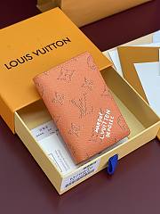 LV Pocket Organizer Monogram Heritage Orange - 11.1x7.5x1cm - 6