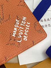 LV Pocket Organizer Monogram Heritage Orange - 11.1x7.5x1cm - 2