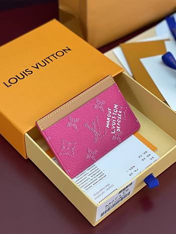 LV Card Holder Monogram Heritage Pink M27115 - 11x7x0.5cm